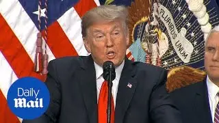 President Donald Trump makes remarks at Farm Bill signing