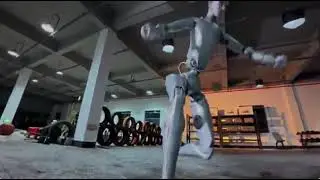 🤖🥳 Unitree Humanoid Robot Daily Training! Did You Work Out Today?#vlog #technology #ai #elonmusk