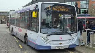 *Noisy turbo* On board: First Chelmsford YX13 AHO 44539, working the c1 
