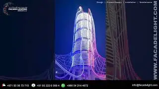 Central Park Masdar City, Abu Dhabi | Facade Lighting Project #facadelightingservices
