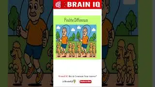 Can You Spot All the Differences in 5 Seconds? 🧠🐶 #BrainIQ #SpotTheDifference #Shorts