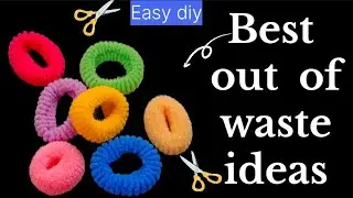 Best out of waste - Rubber band crafts