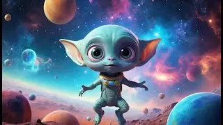 Among Us Baby Alien Wrote Letters in Stardust | Nursery Rhymes for Kids & Baby Songs