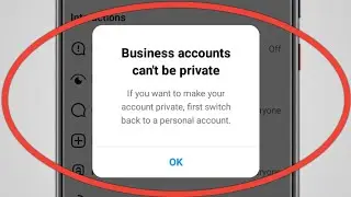 If You Want To Make Your Account Private First Switch Back To Personal Account
