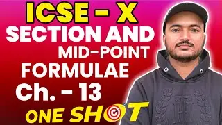 Section and Mid-Point Formulae | Class 10th Math full Chapter 13 One shot video  | R.S.Aggarwal Math
