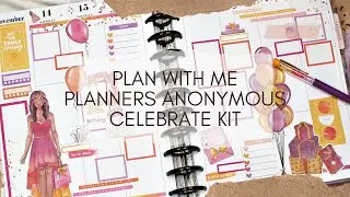 Plan with Me | BIG HP | Planners Anonymous Celebrate Kit #plannersanonymous #decorativeplanning