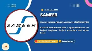 SAMEER Recruitment 2026 - Apply Online for 147 Project Engineer, Project Associate and Other Posts