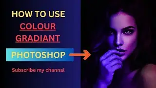 photoshop tutorial/ colour gradient photoshop/ two colour apply on image in photoshop