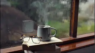 Intense Rain on Window for Focus, Study and Meditation/ 1 Hour Rain Sound & Black Screen