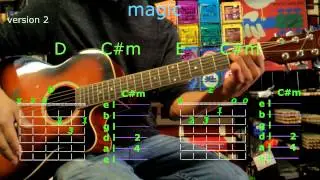 magic cold play guitar chords