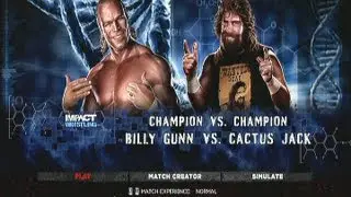WWE 13 TNA Draft Match Billy Gunn vs. Cactus Jack
