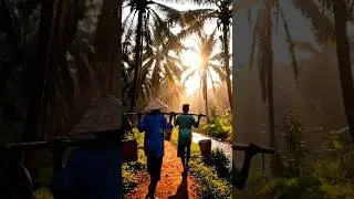 Morning walk through the village #villagelife #morning #slowliving #peaceful #shorts
