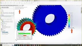 Cylindrical Gearbox Assembly - Nonlinear static contact with plasticity material FEM analysis