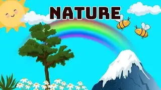 Nature flashcards for kids and toddlers