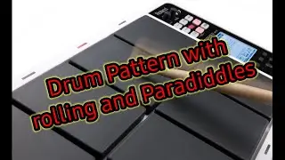 Drum Pattern with Rolling and Paradiddles #spd20 #octapad #lessons #music #patch #pattern