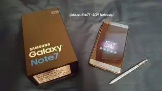 Samsung Galaxy Note7 - 2019 Unboxing & Quick Overview (Blue Coral - Gen1)