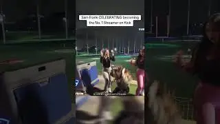 Sam Frank CELEBRATING becoming the No. 1 Streamer on Kick 👀