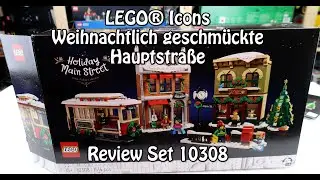 Review LEGO Weihnachtlich geschmückte Hauptstraße (Winter Village Collection Icons Set 10308)