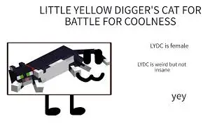 LITTLE YELLOW DIGGER'S CAT FOR BATTLE FOR COOLNESS