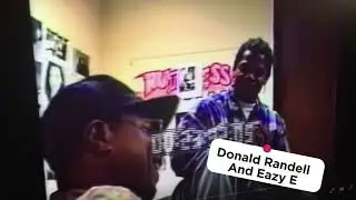 Donald Randell and Eazy E Hanging Out  at Ruthless Records