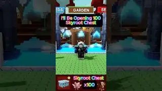 Grow A Garden Opening 100 Skyroot Chest #growagarden #roblox #beanstalkevent #gaming #fyp