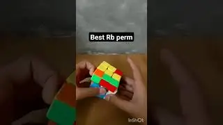 Best Rb perm algorithm with finger tricks #rubikcube #youtubeshorts