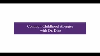 Common Childhood Allergies