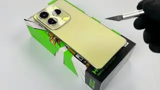 Infinix Hot 40 (Horizon Gold) 8/256 Unboxing - ASMR(4K) #asmr
