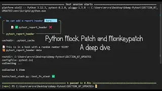 Python Mock Deep Dive - 14 Remaining examples of patch and mock