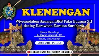 Klenengan Wiyosan Dalem Sawarga ISKS Paku Buwana XII