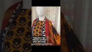 Summer Allover printed Sapphire 3pc at huge discount.contact 03366773830