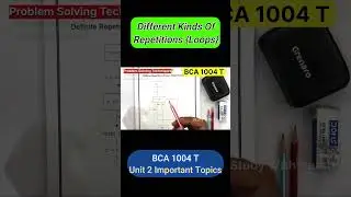 Different Kinds of Repetition (Loops) Explained 🔁 | Problem Solving Techniques | BCA | CCSU 2025-26