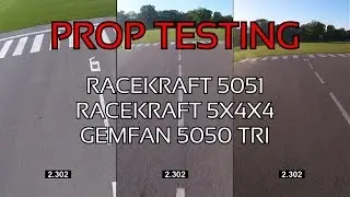RaceKraft 5051 vs RaceKraft 5x4x4 vs Gemfan 5050 || Speed Test & Freestyle || WhitenoiseFPV