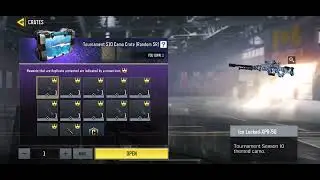 Opening the new free tournament camo crates in codm