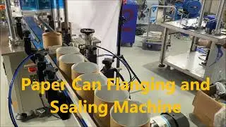 Paper Can Flanging Sealing Machine,Fully Automatic Flanger Seamer Machine,Metal Can Flanging Sealer