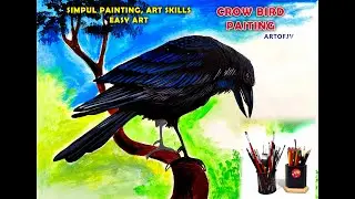 crow painting