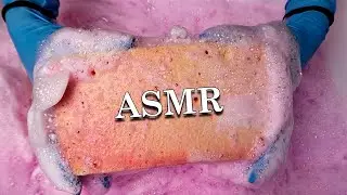 ASMR THE MOST SATISFYING Purple Sponge Squeezing 🧽
