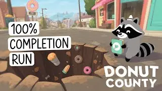 Donut County Full Game + All Achievements | Charming Puzzle Adventure