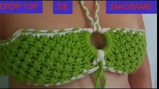 MANITAS MACRAME,CROP TOP DE MACRAME