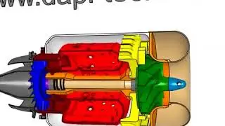 Jet Engine 3D Animation