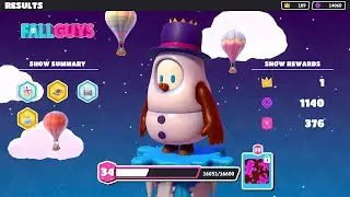 Fall Guys Season 3 - Snowman Win and Gameplay