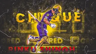 Rinku Singh X Cheque (SHUBH)|| Montage ✨ Video||WhatsApp Status 🎧||IPL #cricket #ipl