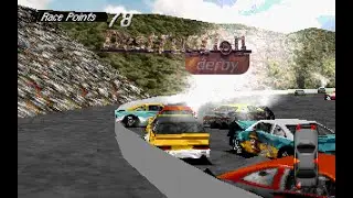 Destruction Derby / #18 The Bowl - Gameplay (PC DOS 4K)