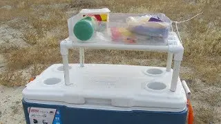 Keep Food from Getting Wet in the Cooler (DIY Cooler Tray)