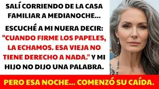 Salí corriendo de la casa a medianoche… tras oír cómo planeaban destruirme