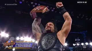 Roman reign vs brock lesnar at Summerslam 2018 (Highlight)