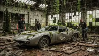ASMR Car Restoration Full Rebuild of Gunmetal Grey Lamborghini Miura P400 1968 from Abandoned to New