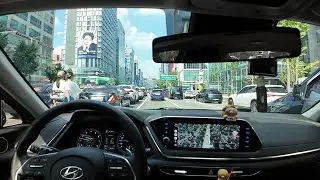 홍대에서 종로까지 서울 도심 POV 드라이브 | POV driving through downtown Seoul from Hongdae to Jongno | 4K ASMR
