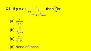 MCQ of continuity and Differentiation/clarity of concepts/ Must watch for simple way to solve mcq