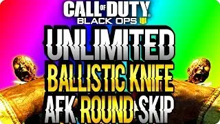 BO4 Zombie Glitches: *Solo* Unlimited Ballistic Knife AFK Round Skip Glitch - Black Ops 4 Glitches